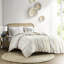 Housse de couette multicolore en chenille de coton double / grand - Design, literie agréable, 2 taies décoratives assorties-129124909