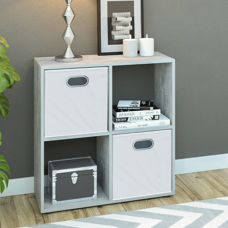 Vergas Cube Bookcase, Concrete