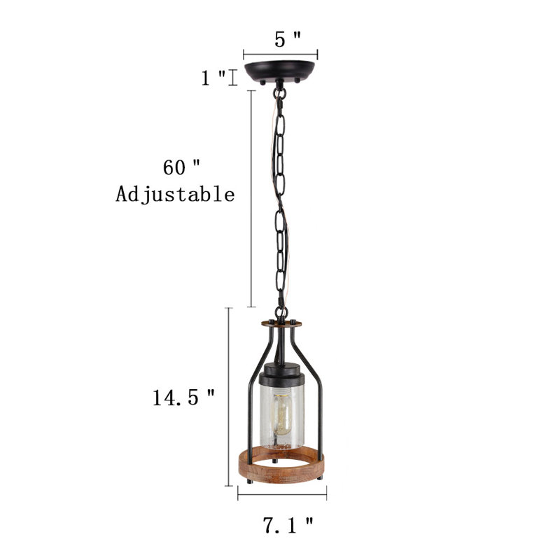Chambre 1 - Light Single Pendant