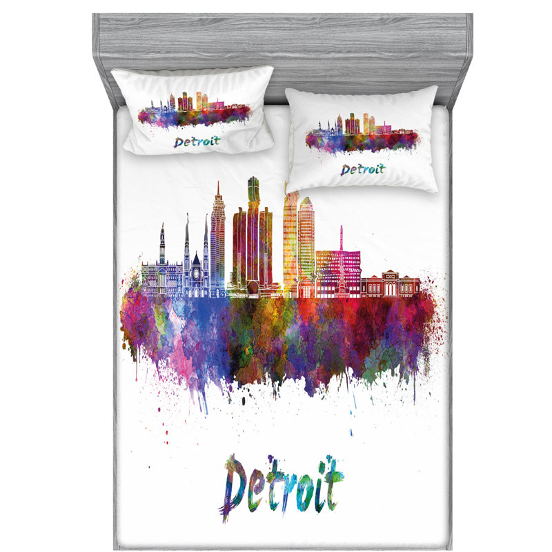 Microfiber Sheet Set, Queen Sheet Set + Fitted Sheet + 2 Pillowcases