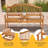 Hele Solid Wood Acacia Outdoor Bench
