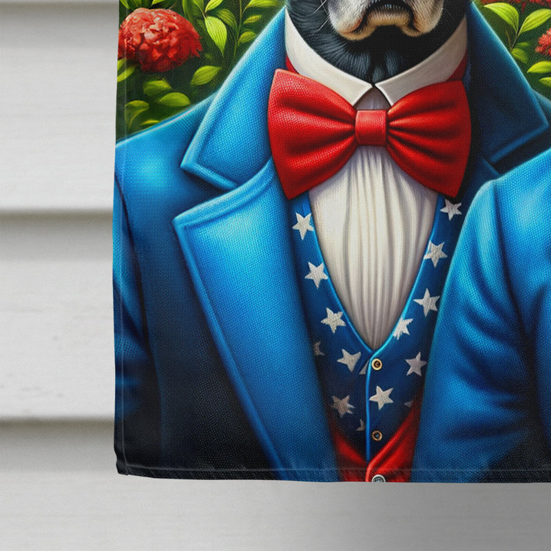 Drapeau «All American House», Étoile bleue / Labrador rouge