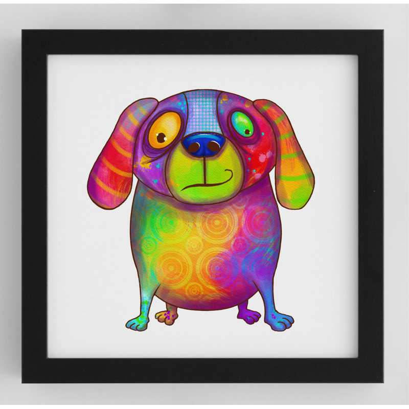 Colourful Dog - Print on Plastic / Acrylic