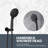 9-Spray Patterns With 1.8 Gpm 12 In. Wall Mount Shower System With Two Showerhead-120817915
