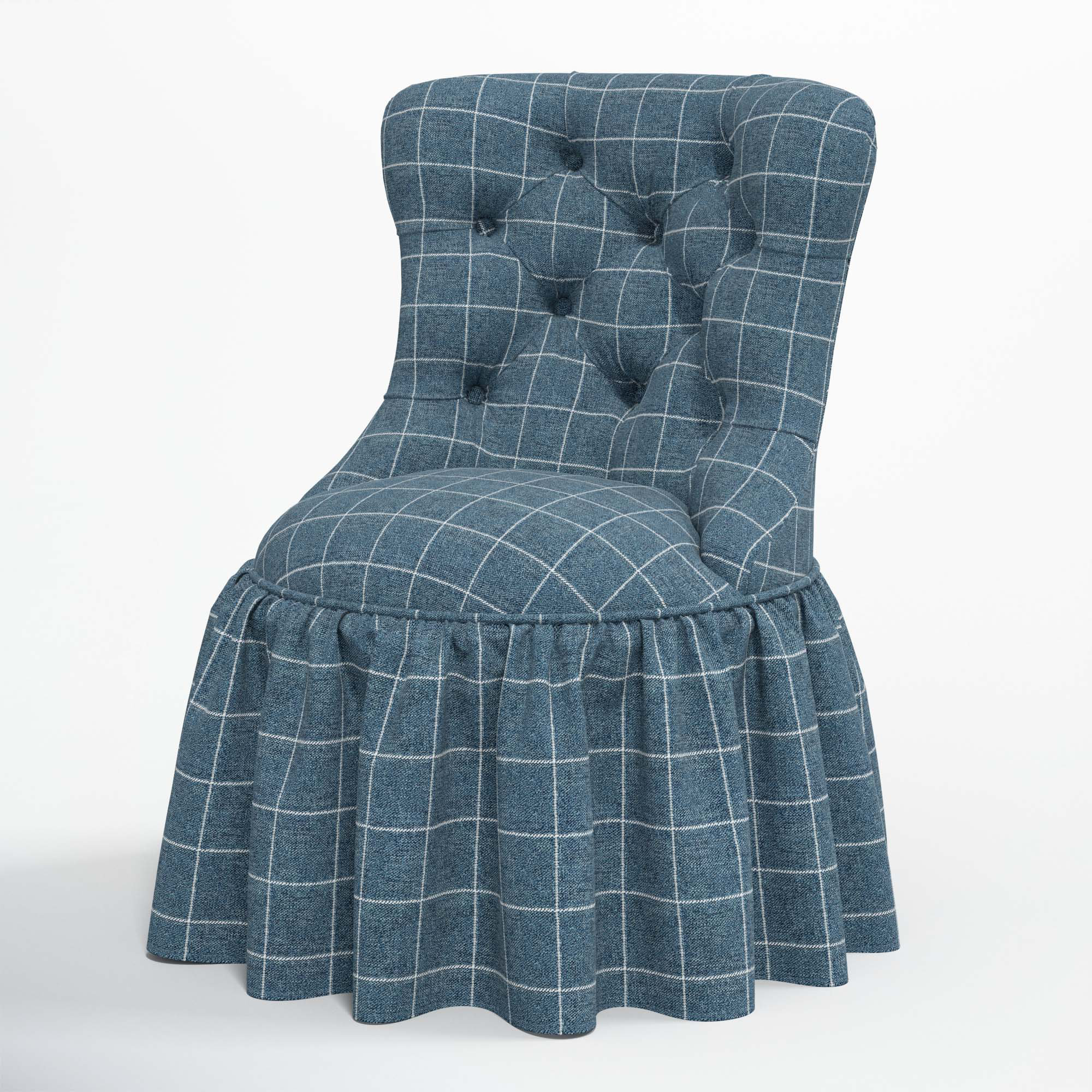 Minnie Upholstered Side Chair, Cafe Rainstorm