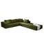 Ensemble de canapé modulaire rembourré moderne, canapé modulaire en L modulaire avec 6 coussins, canapé confortable-864659651