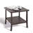 19" Square Metal Outdoor Side Table, 2-Tier All-Weather Patio End Table-885022477