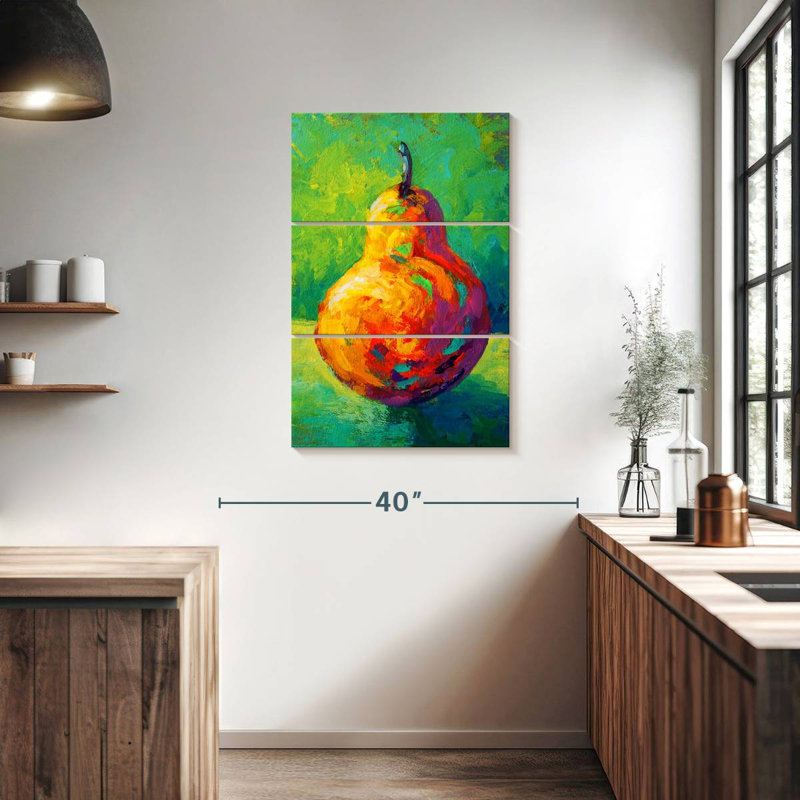 Poire brillante Yarlin V, H 38 po x l 24 po