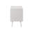 Jexa Nightstand Side End Table With Open Cubby & Drawer, White 19 Inch-117053522