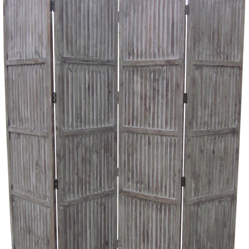 Paravent en bois brun Tekoa 84 X 84