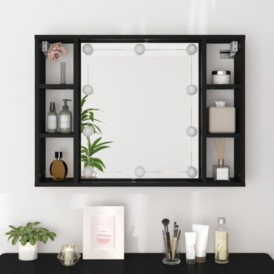 Aeowyn Framed Mirrored Bathroom Cabinets with Mirror and 6