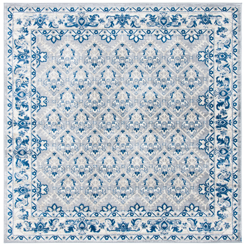 Alima Performance Oriental Rug, Square 6'7"