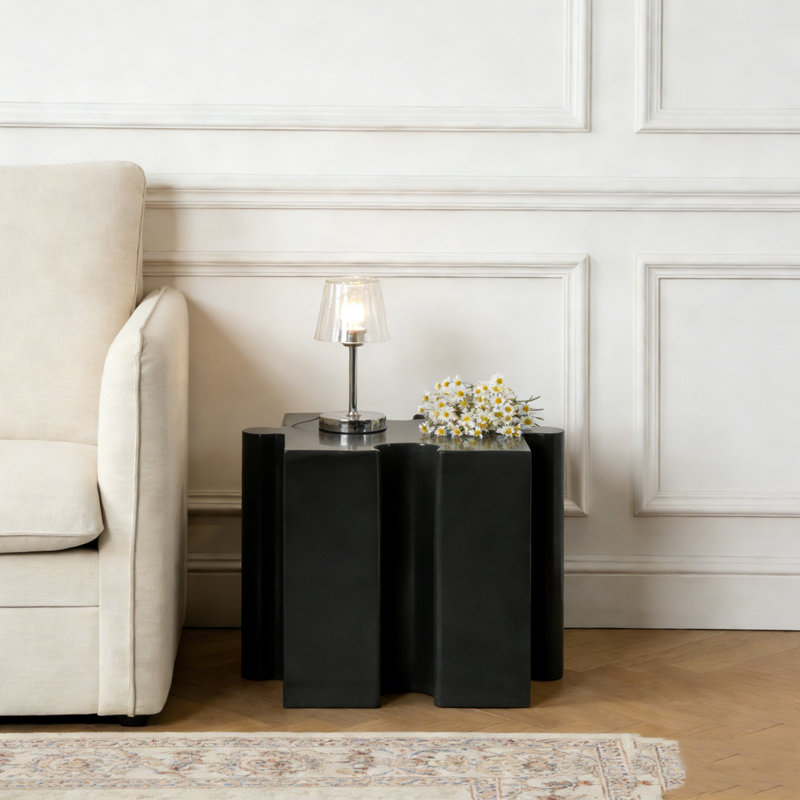 Table d'appoint Art, Noir-1