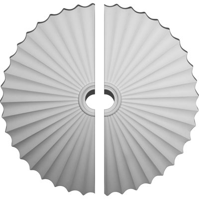 Endurathane Shakuras Ceiling Medallion, 47 5/8"OD x 2"P (For Canopies up to 6"), Two Piece, Factory Primed