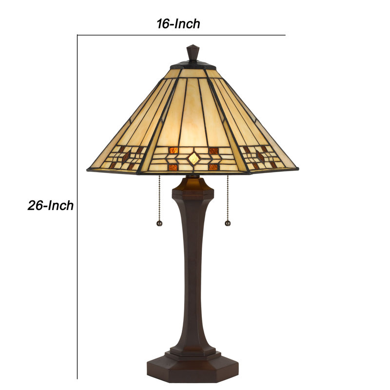 Lampe de table noir mat 26 po Bernards