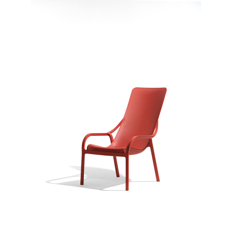 Net Outdoor Lounge Chair, Coral