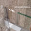 Porte de douche à ouverture coulissante mod. Sans cadre de 56 à 60 po x H 58 po avec verre trempé transparent de 5/16 po (8 mm)-122071541