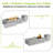 Outdoor 12.6" H X 42" W Metal Propane Outdoor Gas Fire Pit Table With Golden Light-339397022