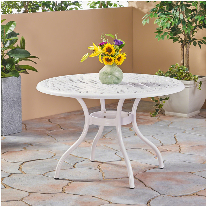 PHOENIX 48IN ROUND TABLE, White
