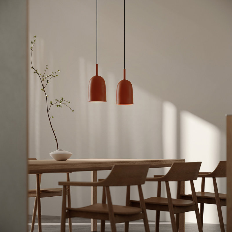Vessel Pendant Light, 18" H x 14.5" W x 9" D, Sedona, Black