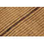 Vintage Tuareg Mat Runner, Stripes In Warm Gold And Brown Tones - Rug & Kilim