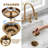 Kitchen Sink Drain for Garbage Disposal,Champagne