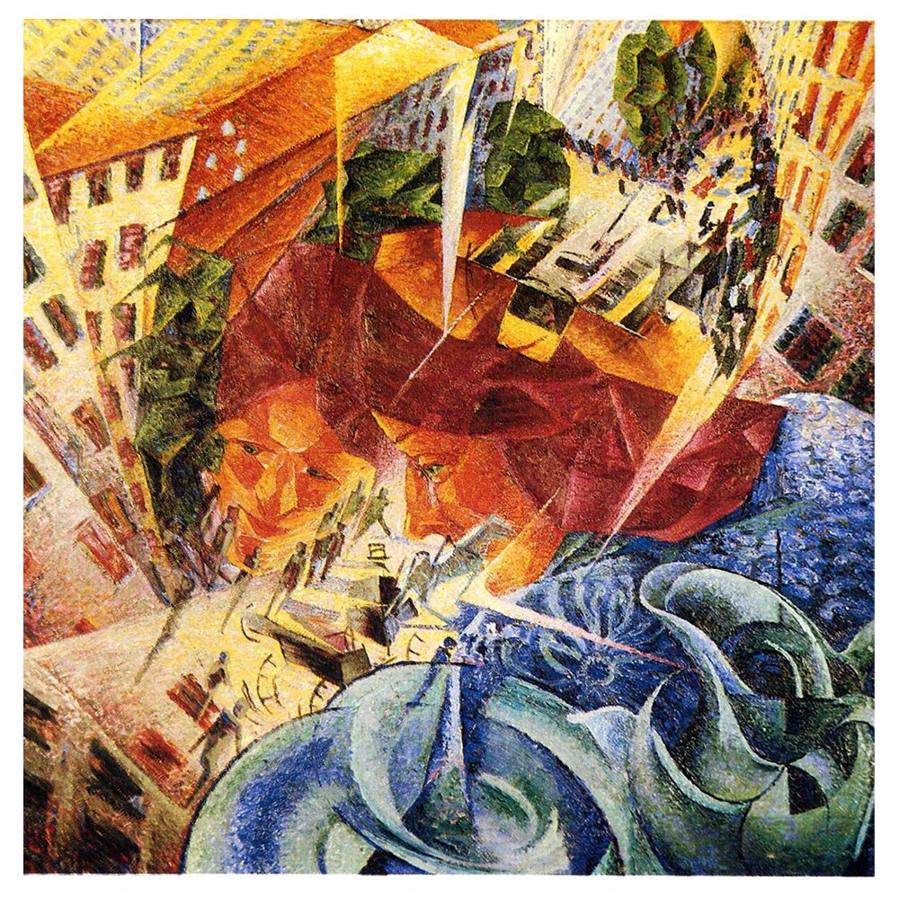 Leinwandbild Simultanvisionen von Umberto Boccioni