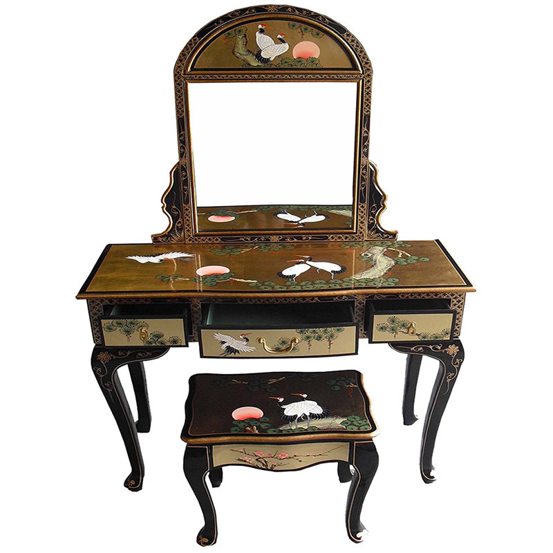 Pecora Dressing Table with Mirror