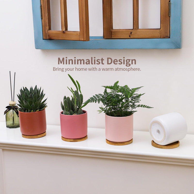 Ensemble de 4 pots à cylindre