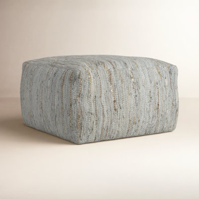Carden Leather Pouf