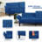 Wallasse 78'' Velvet Reclining Sleeper Sofa-910448309