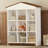 House-Shaped Storage Rack With Nine Storage Compartments, Three-Layer Storage Shelf With Colorblock Design-1715150692