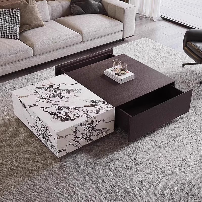 Modern minimalist storage coffee table