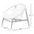 Elinor Steel Outdoor Lounge Chair,Cushions Included
