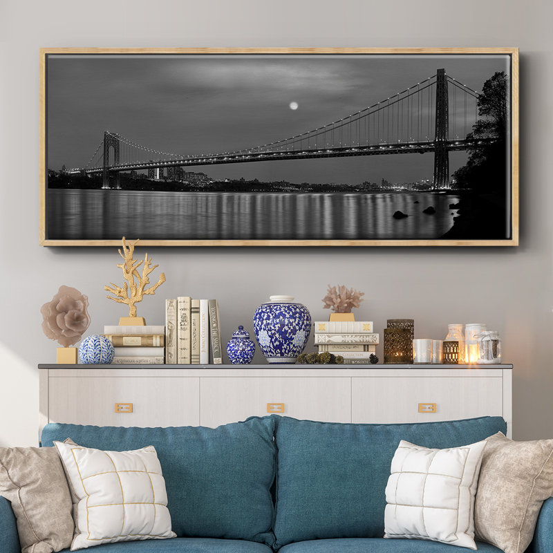 Pont George Washington - toile encadrée, H 8 po x l 20 po
