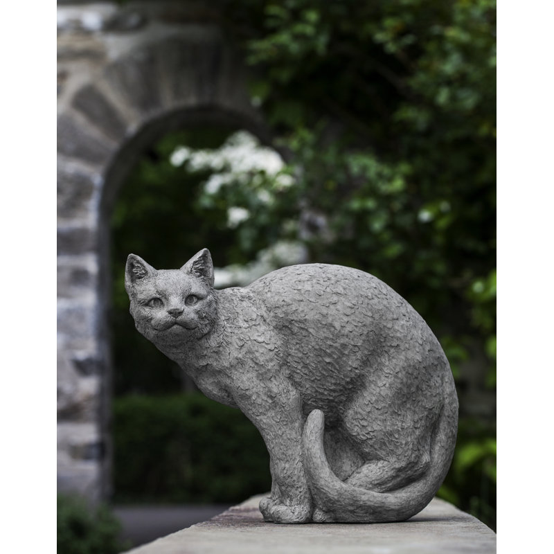 Cat Garden Statue, Alpine Stone