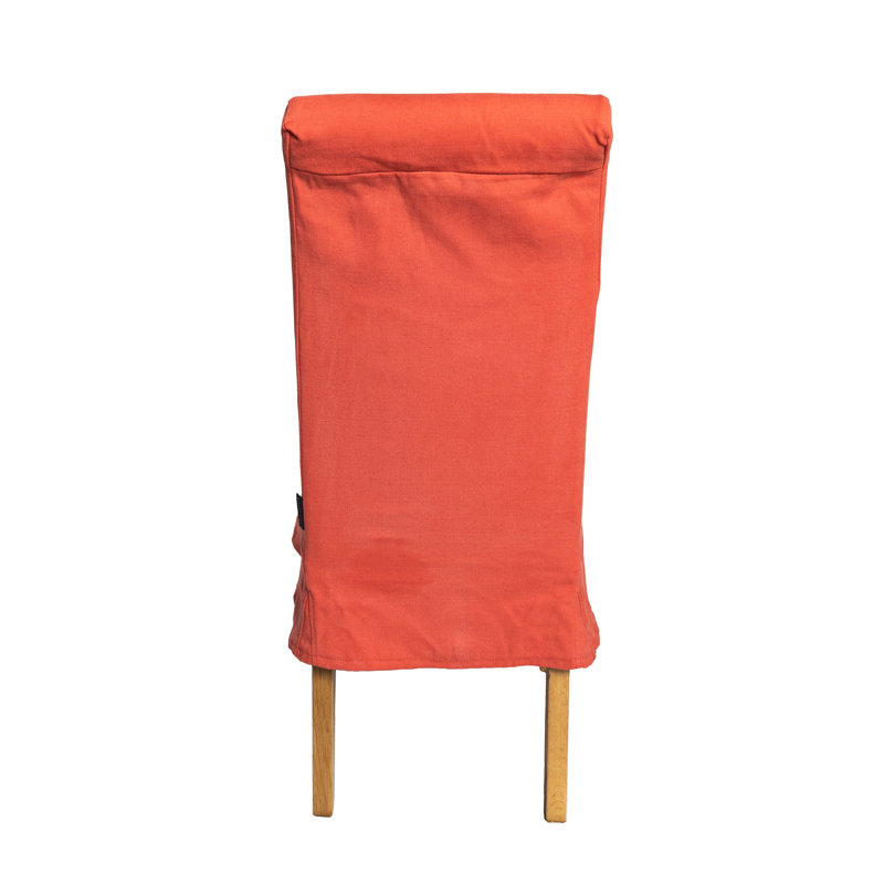 Gallego 47cm H Cotton Upholstered Side Chair, Coral