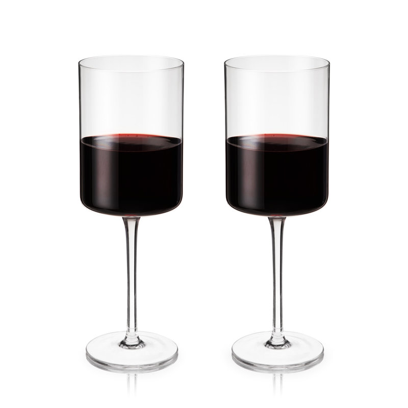 Laurel Crystal Red Wine Glasses