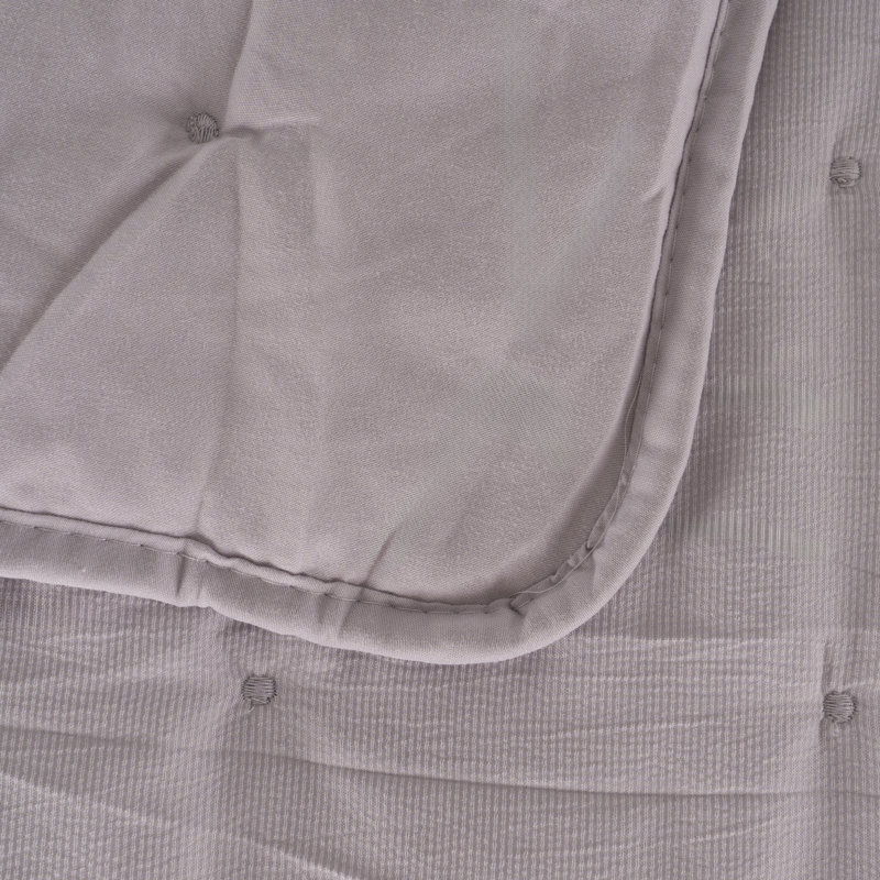 Polyester Solid Colour Bedding, W280 x L270cm, Grey
