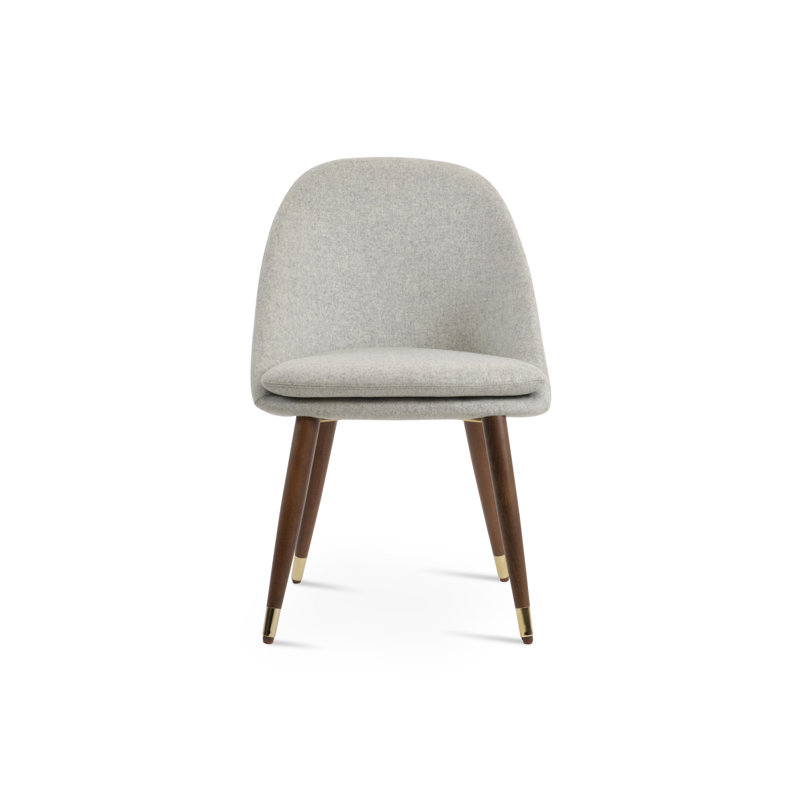Chaise de salle à manger Avanos, Laine argentée