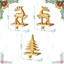 Ensemble de 2 porte-chaussettes de Noël casse-noisette en résine