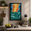 Figure Facing Fire Modern - Wrapped Canvas-715763801-715763806