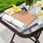 Square Glass Outdoor Folding Side Table-1872010582
