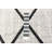 Delphinia Area Rug in Ivory/Black-1303350456