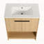 Meuble-lavabo 30 po avec lavabo en céramique, 2 portes à fermeture douce, meuble-lavabo autoportant, contreplaqué-111832476-111832477