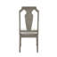 De 2 chaises d'appoint, salle à manger, conception en chêne patiné, siège rembourré en lin beige, hauteur du siège, salle à manger à coussins, sièges, apparence, profondeur, épaisseur