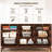 63"W Wood 9 - Drawers Dresser-1530472986