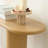 60"  Modern Oval Narrow Console Table-1647675758