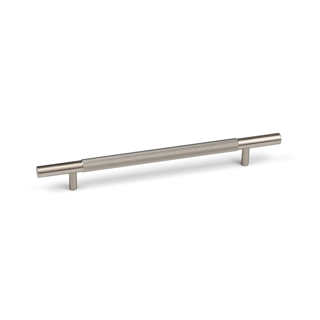 - 160mm Brushed Nickel Knurled Cabinet Handle Textured Grey Cupboard Door Drawer T-Bar Pull Wardrobe Furniture Replacement Upcycle - Image 6