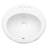 20"x18"Ceramic Oval Undercounter Mount Bathroom Sink with Overflow Hole